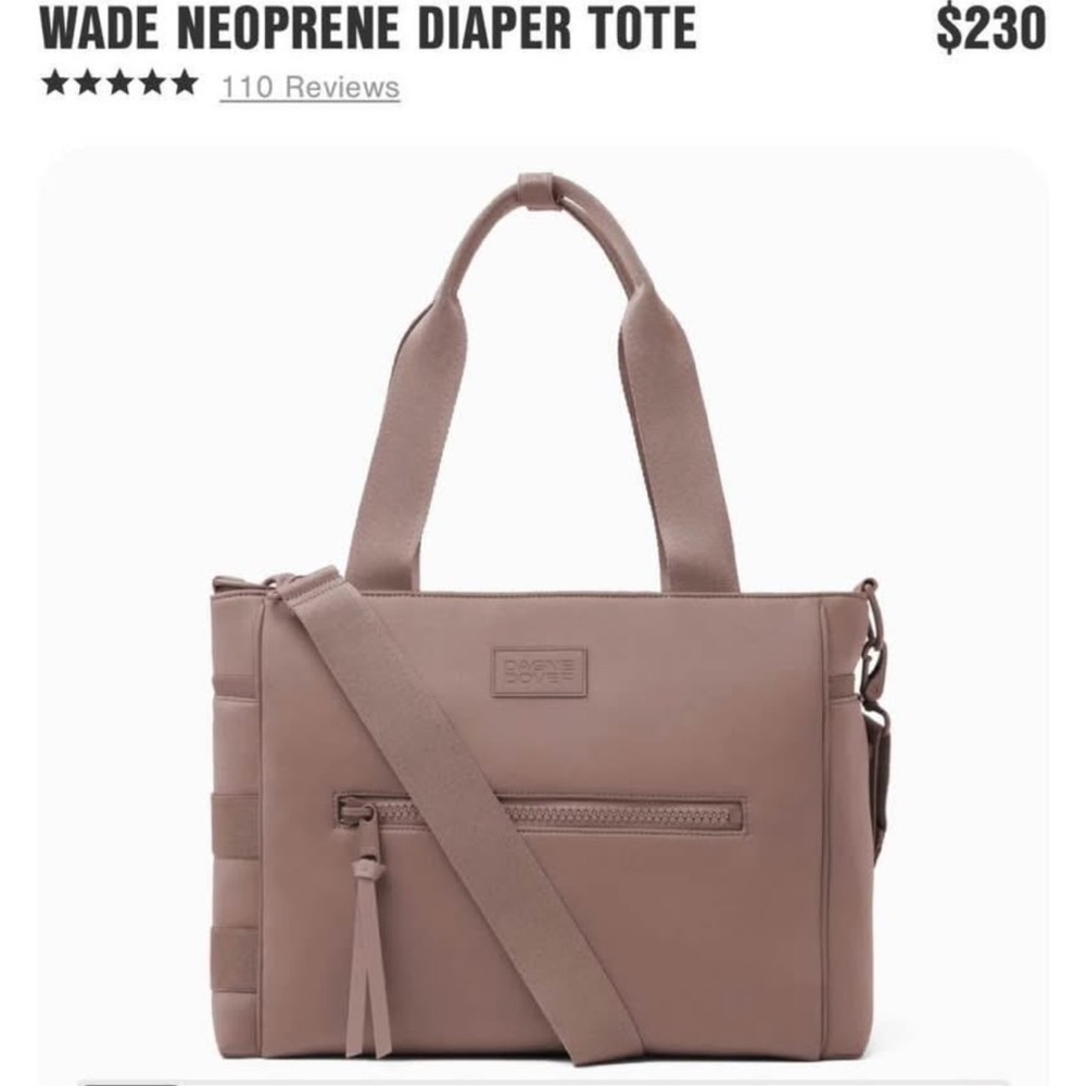 Neoprene Dagne Dover Diaper Tote - Dune